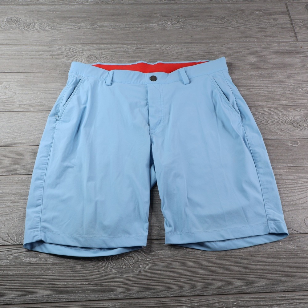 Redvanly Hanover Men's Golf Shorts M Light Blue Stretch Performance